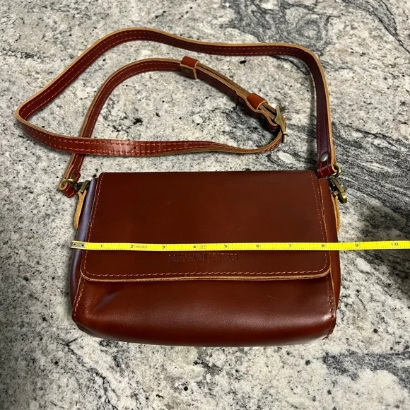 Portland leather goods Mini Metro crossbody Brown Leather Crossbody Bag - Picture 7 of 14